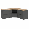 Meuble Mural Anthracite, 3 Compartiments Modulables