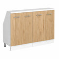 Ensembles de Meubles de Rangement sous Pente Chêne/Blanc, Lot de 2, Optimisé pour Espaces Mansardés