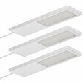 Ensemble de 3 éclairages LED de meuble sans capteur, lumière blanc chaud 2700K