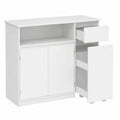 Buffet de Rangement avec Tiroirs et Étagères Réglables pour Maison