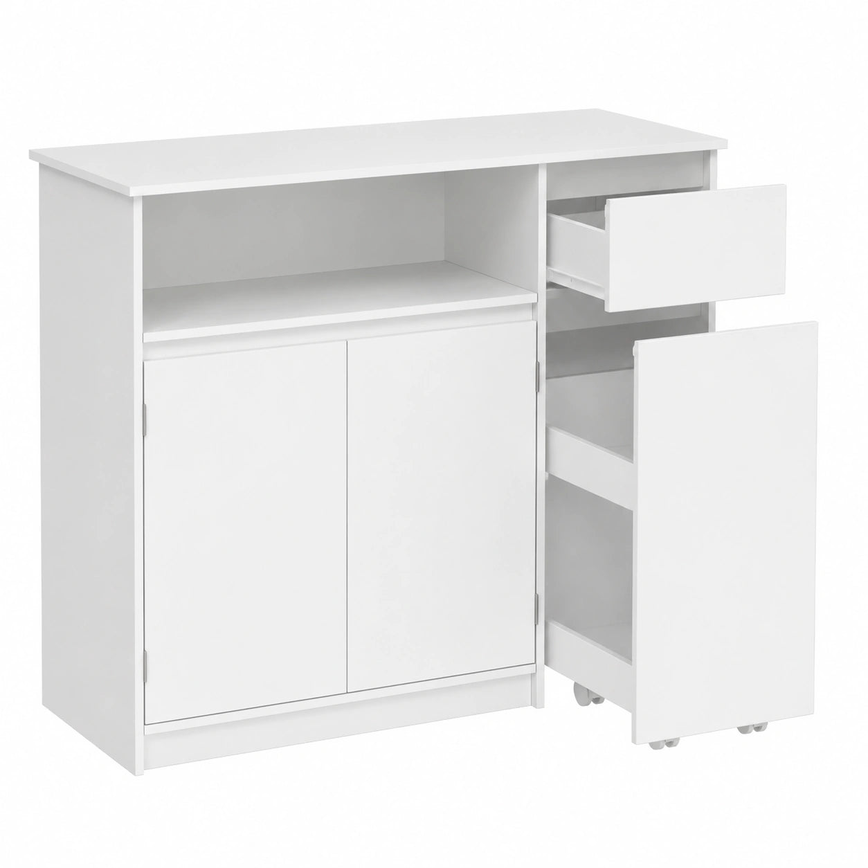 Buffet de Rangement avec Tiroirs et Étagères Réglables pour Maison
