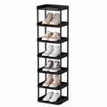 Organisateur de Chaussures Empilable à 8 Niveaux, Rangement Compact pour Entrées, Chambres et Salons, Noir
