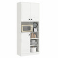 Buffet de Rangement Cuisine avec Étagères et Armoires