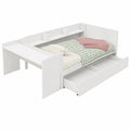 Lit Simple 90x200cm avec Bureau et Rangement