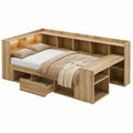 Lit Multifonctionnel 90x200cm avec Bureau et Rangement