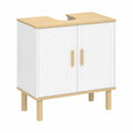 Armoire de salle de bain avec étagère réglable et portes