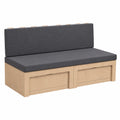 Canapé-lit pliant en bois pour camping-car - 2 places