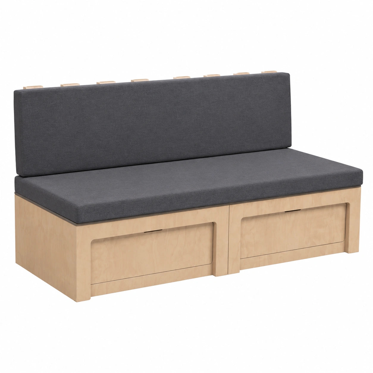 Canapé-lit pliant en bois pour camping-car - 2 places