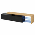 Meuble TV Moderne LED 75 Pouces avec Rangement et Tiroirs