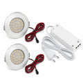 Lot de 2 spots LED encastrables pour meuble, blanc chaud, 180 lumens