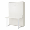 Lit rabattable avec bureau intégré 90 x 190 cm, blanc